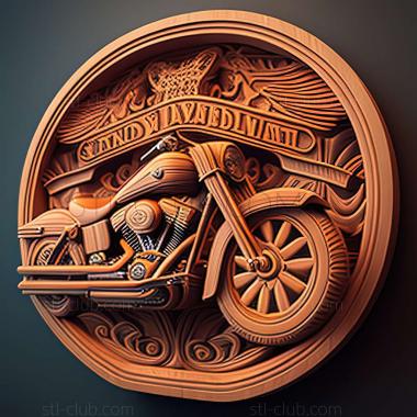 3D модель Harley Davidson Road King (STL)